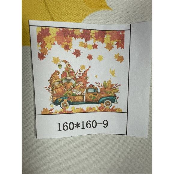 Fall Curtains Pumpkin Autumn Leaves Gnomes Thanksgiving Decorations 63” Z4 - Picture 3 of 4
